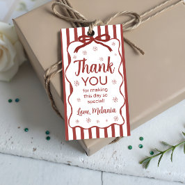 Etiquetas Para Regalos Red Winter Birthday Favor Gift Tag