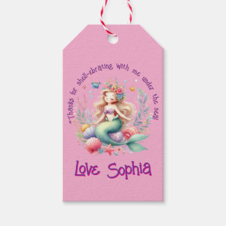 Etiquetas Para Regalos Regalo de agradecimiento de foto de sirena mágica