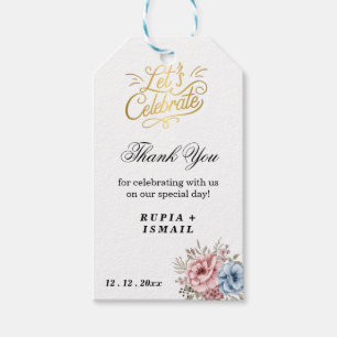 Etiquetas Para Regalos Regalo de agradecimiento elegante blanco