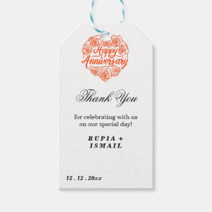 Etiquetas Para Regalos Regalo de agradecimiento elegante blanco