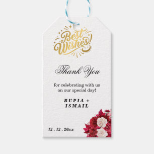 Etiquetas Para Regalos Regalo de agradecimiento elegante blanco