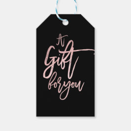 Etiquetas Para Regalos Regalo de agradecimiento para ti Rosa Moderno con 