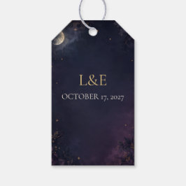 Etiquetas Para Regalos Regalo de boda gótico celestial personalizado T