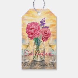 Etiquetas Para Regalos Regalo de club de soltera personalizado con acuare