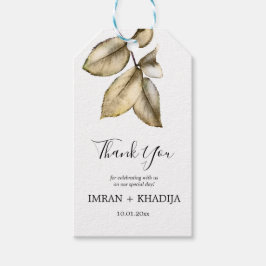 Etiquetas Para Regalos Regalo de Favor de Gracias Elegante Blanco