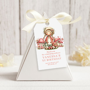 Etiquetas Para Regalos Regalo de Favor Floral Rosa Cumpleaños 8 de Hada B