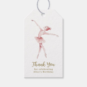 Etiquetas Para Regalos Regalo de fiesta de cumpleaños de Ballerina Center