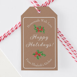 Etiquetas Para Regalos Regalo de Horneado Editable de Días Festivos Felid