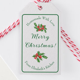 Etiquetas Para Regalos Regalo de Navidad Editable de Repostería Navideña 