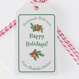 Etiquetas Para Regalos Regalo de Navidad Editable de Repostería Navideña 