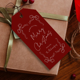 Etiquetas Para Regalos Regalo de Navidades singulares de la mano dibujado