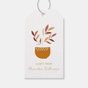 Etiquetas Para Regalos Regalo de nombre personalizado de la planta botáni