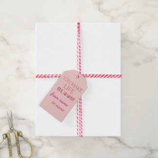 Etiquetas Para Regalos Regalo Floral 'Haces que la Vida Florezca' para El