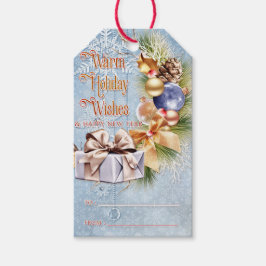 Etiquetas Para Regalos Regalo navideño y bombillas cálidos y cálidos dese