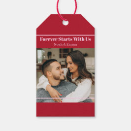 Etiquetas Para Regalos Regalo Romántico de Foto y Texto Personalizado - P