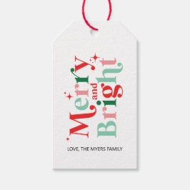 Etiquetas Para Regalos regalo rosa rojo navidad alegre y brillante