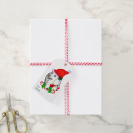 Etiquetas Para Regalos Regalos de Navidad de Poodle Santa Bonito