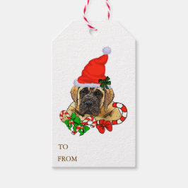 Etiquetas Para Regalos Regalos de Navidades Mastiff en inglés