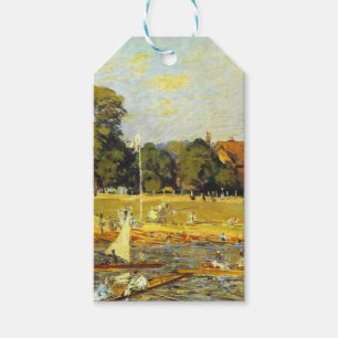Etiquetas Para Regalos Regatta en Hampton Court Alfred Sisley Poster