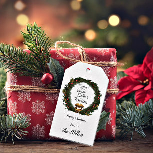 Etiquetas Para Regalos Regocíjate y cree natividad personalizada