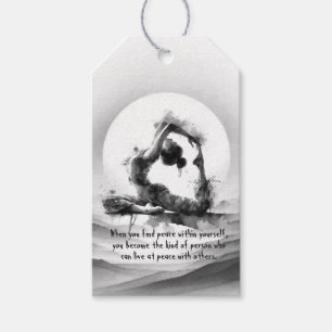 Etiquetas Para Regalos Reiki de yoga de una pierna de paloma de pichón de