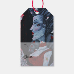 Etiquetas Para Regalos Reina de Corazones Alice Wonderland Rosas Arte Gót