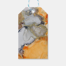 Etiquetas Para Regalos Relieve metalizado dorado Naranja Personalizado gr