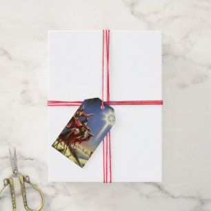 Etiquetas Para Regalos Religión antigua, sabios con la estrella de Belén