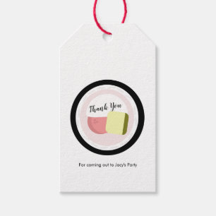 Etiquetas Para Regalos Restaurante de cumpleaños de rollo de sushi de sal