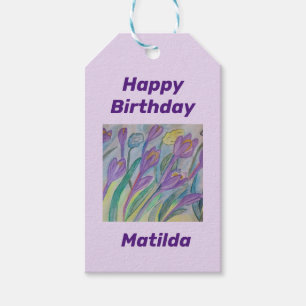 Etiquetas Para Regalos Resumen de Crocus Spring