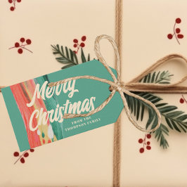 Etiquetas Para Regalos Resumen nombre personalizado de navidad moderna
