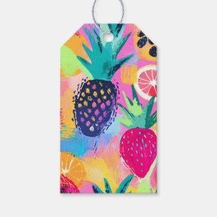 Etiquetas Para Regalos Resumen Paraíso Fiesta de Fruta Tropical