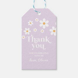 Etiquetas Para Regalos Retro Daisy lavanda boho agradecimiento favor