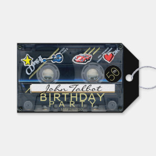 Etiquetas Para Regalos Retro T3 Audiotape 50 cumpleaños Gracias regalo T