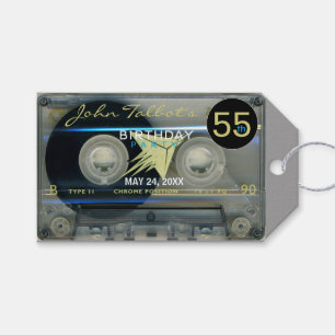 Etiquetas Para Regalos Retro T5 Audiotape 55 cumpleaños Gracias regalo T
