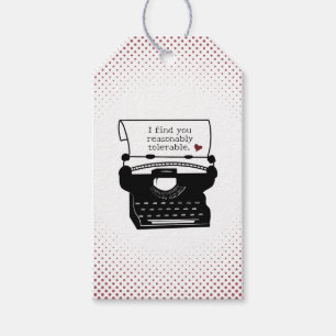Etiquetas Para Regalos Retro Te Encuentro Tolerable Día de San Valentín