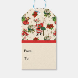 Etiquetas Para Regalos Retro Treasures Navidad 
