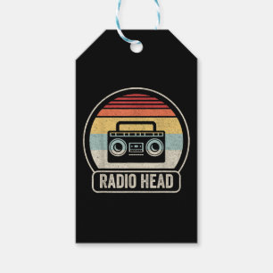 Etiquetas Para Regalos Retro Vintage Radio Head