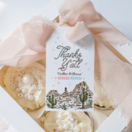 Etiquetas Para Regalos Revelación del género occidental Vaquero o Vaquera