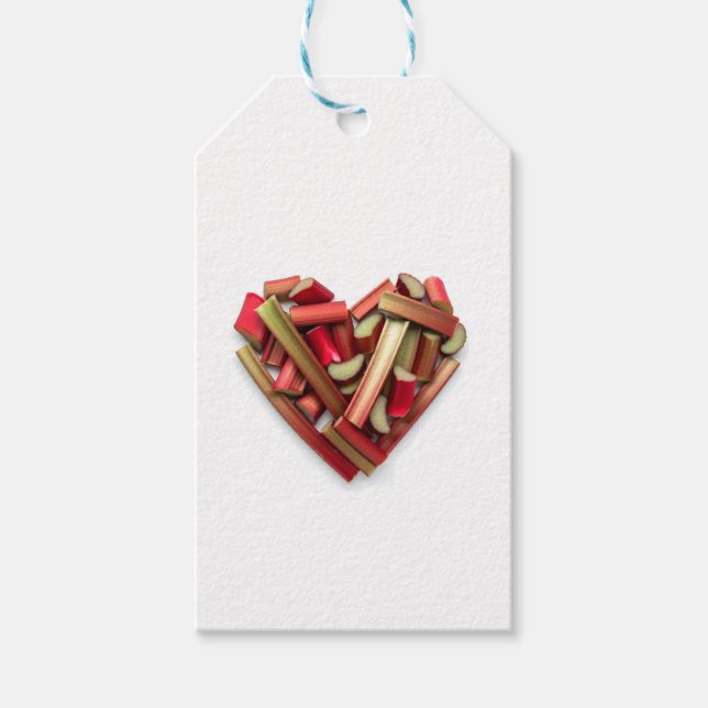 Etiquetas Para Regalos Rhubarb Heart (Anverso)