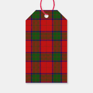 Etiquetas Para Regalos Robertson tartan platillo rojo