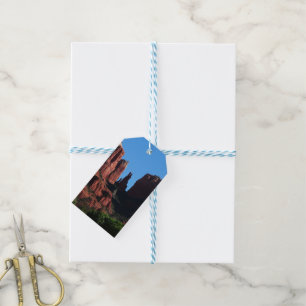 Etiquetas Para Regalos Roca de la Catedral en el Monumento Sedona Arizona