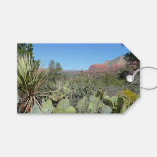 Etiquetas Para Regalos Rocas rojas y cactus I
