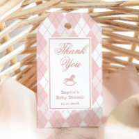 Rockefeller Horse Vintage Pink Argyle Gracias