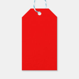 Etiquetas Para Regalos Rojo brillante, todo el tiempo Clásico Feliz Color