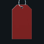 Etiquetas Para Regalos Rojo Claro Lunar<br><div class="desc">Un rico y temperamental color de rojo claro de luna. Este profundo rojo dramático es perfecto para noches románticas,  bodas góticas,  celebraciones de estilo vintage y espacios con declaraciones audaces. Cada artículo grita besado por la sombra.</div>