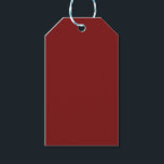 Etiquetas Para Regalos Rojo Claro Lunar<br><div class="desc">Un rico y temperamental color de rojo claro de luna. Este profundo rojo dramático es perfecto para noches románticas,  bodas góticas,  celebraciones de estilo vintage y espacios de declaración audaces. Cada artículo grita besado por la sombra.</div>