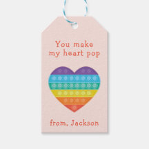 Rojo valentino de salón de clases de pop fidget