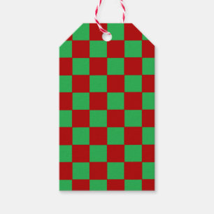 Etiquetas Para Regalos Rojo y verde de verificación
