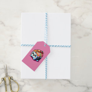 Etiquetas Para Regalos Rollo de sushi feliz - Comida japonesa de arte de 